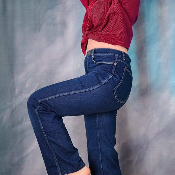 Vintage Boot Leg Denim Jeans Size 36/16 - Picture 4 of 5